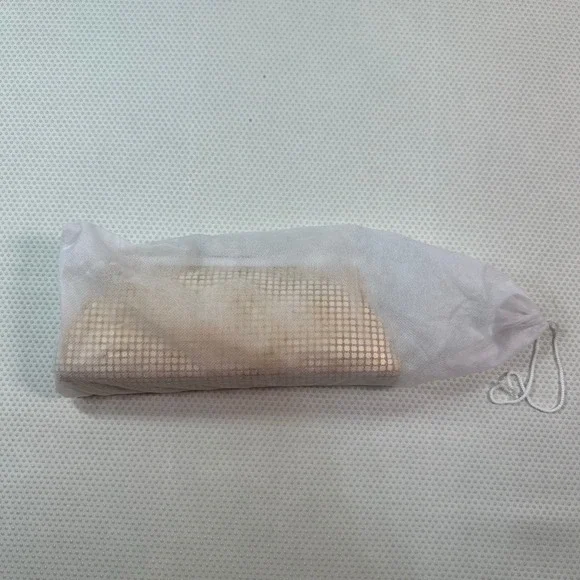 Vintage Gold Metal Mesh Clutch Women OS Gold Excellent Evening Formal Bag - Picture 6 of 6